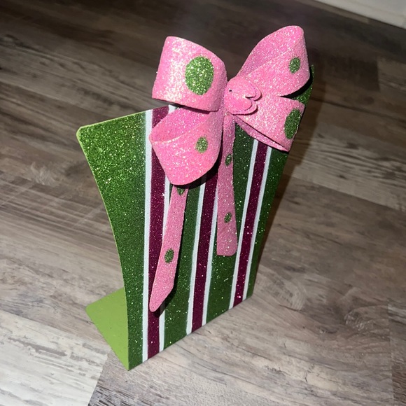 Set of 4 sparkle gift Christmas decor - Picture 2 of 8